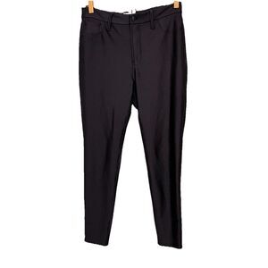 Good American Black Zippered Front Leggings Size 6/28